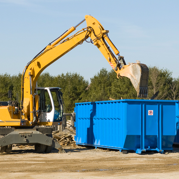 are there any restrictions on where a residential dumpster can be placed in Rodney IA